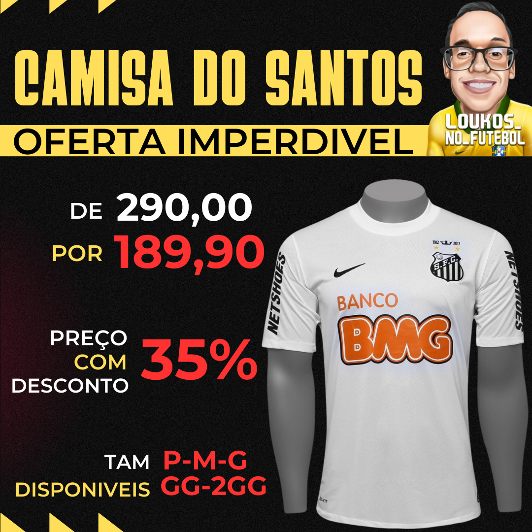 Camisa do Santos Branca 2012